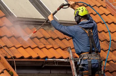 Démoussage et hydrofuge de toiture à Thièvres